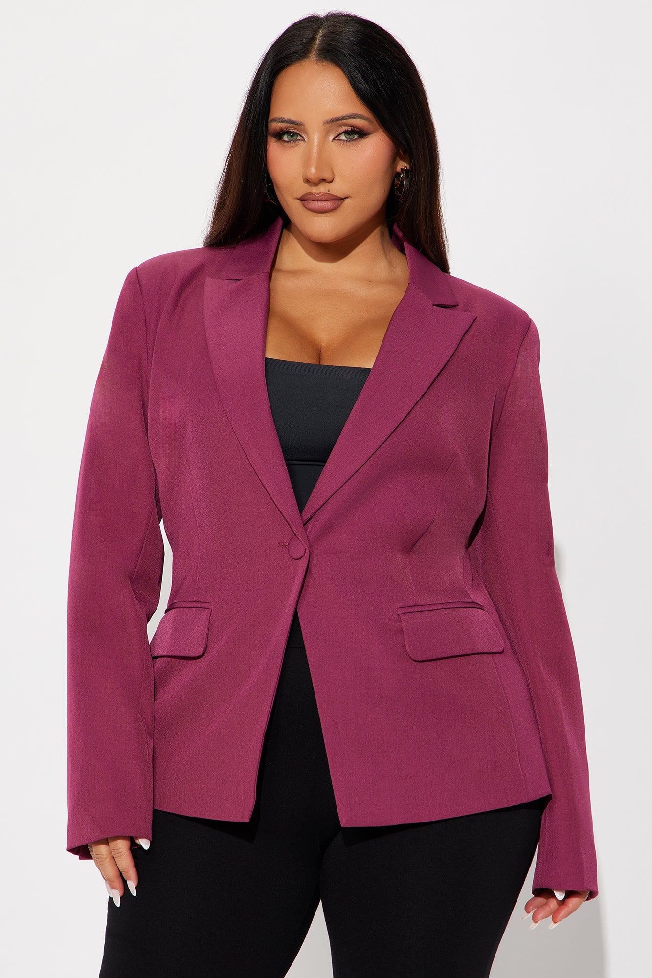 Breaking Even Blazer - Raspberry
