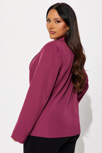 Breaking Even Blazer - Raspberry