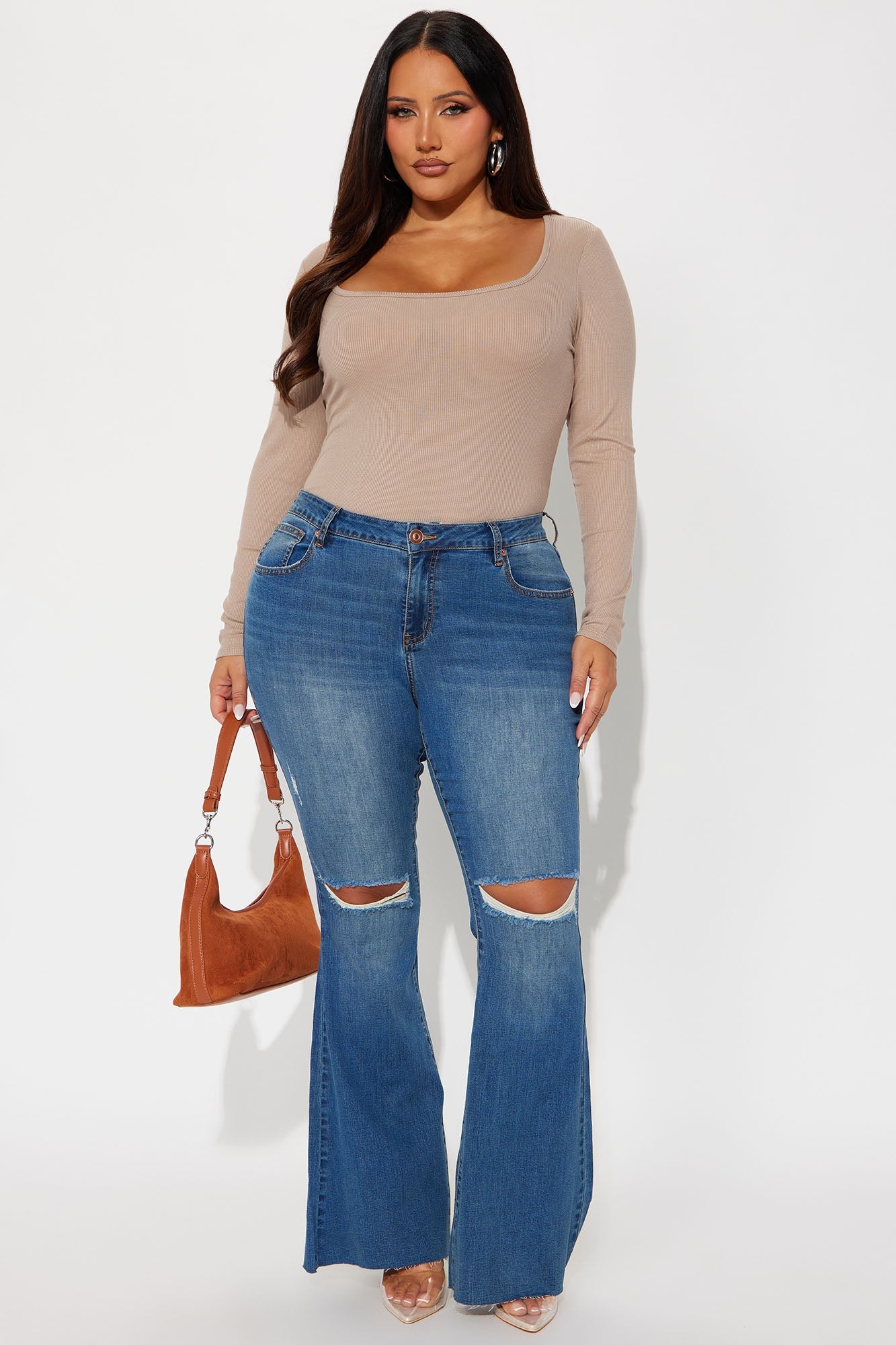 Best Stretch Low Rise Bell Bottom Jean - Dark Wash