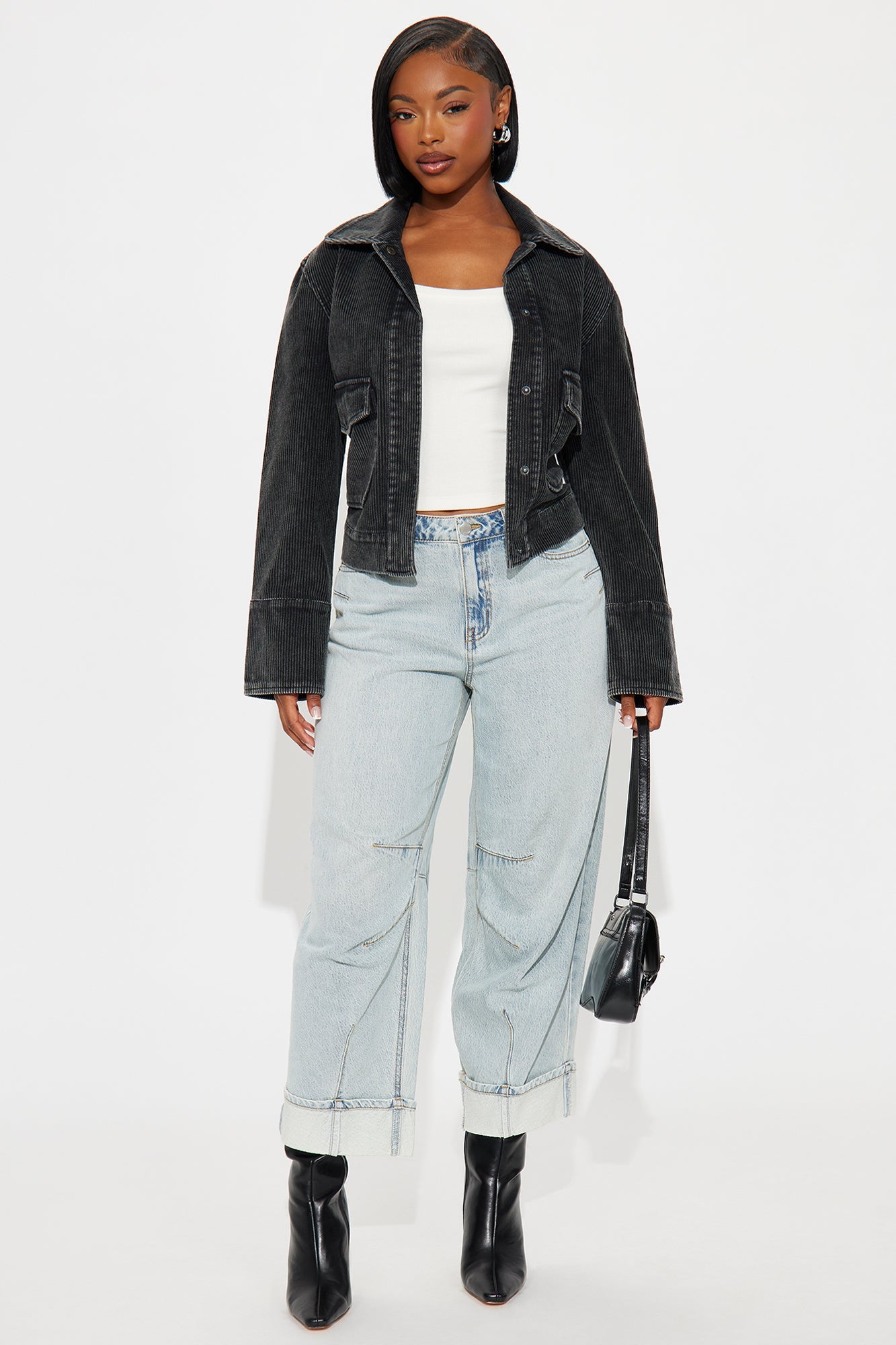 Brooklyn Barrel Leg Jeans - Light Wash