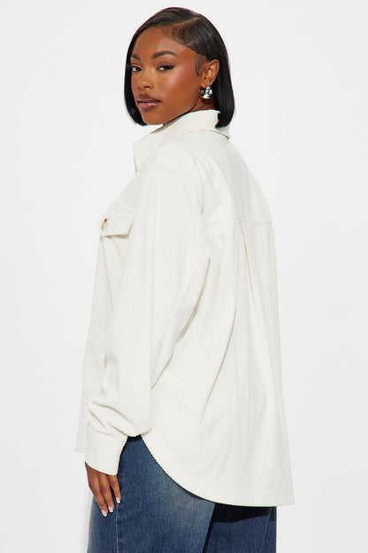Feel No Ways Corduroy Shirt - Cream