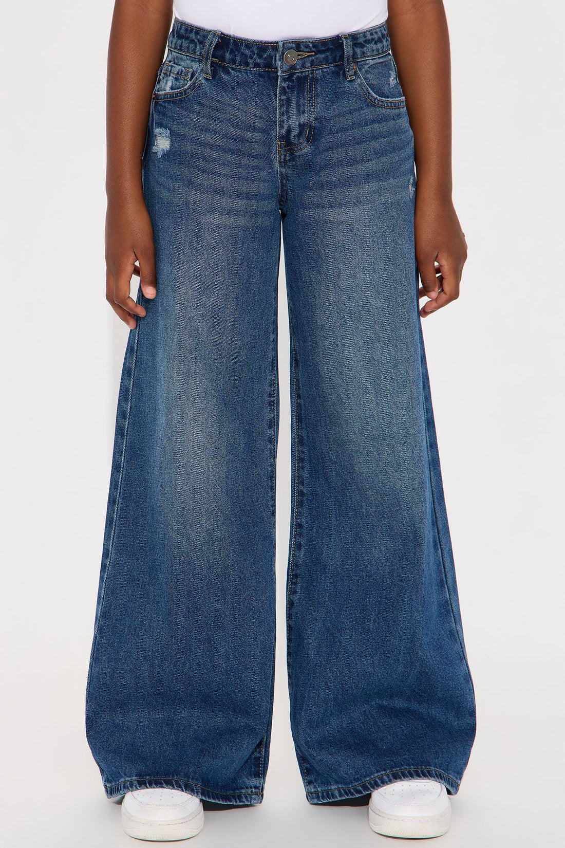 Mini Abigail Baggy Jean - Medium Wash