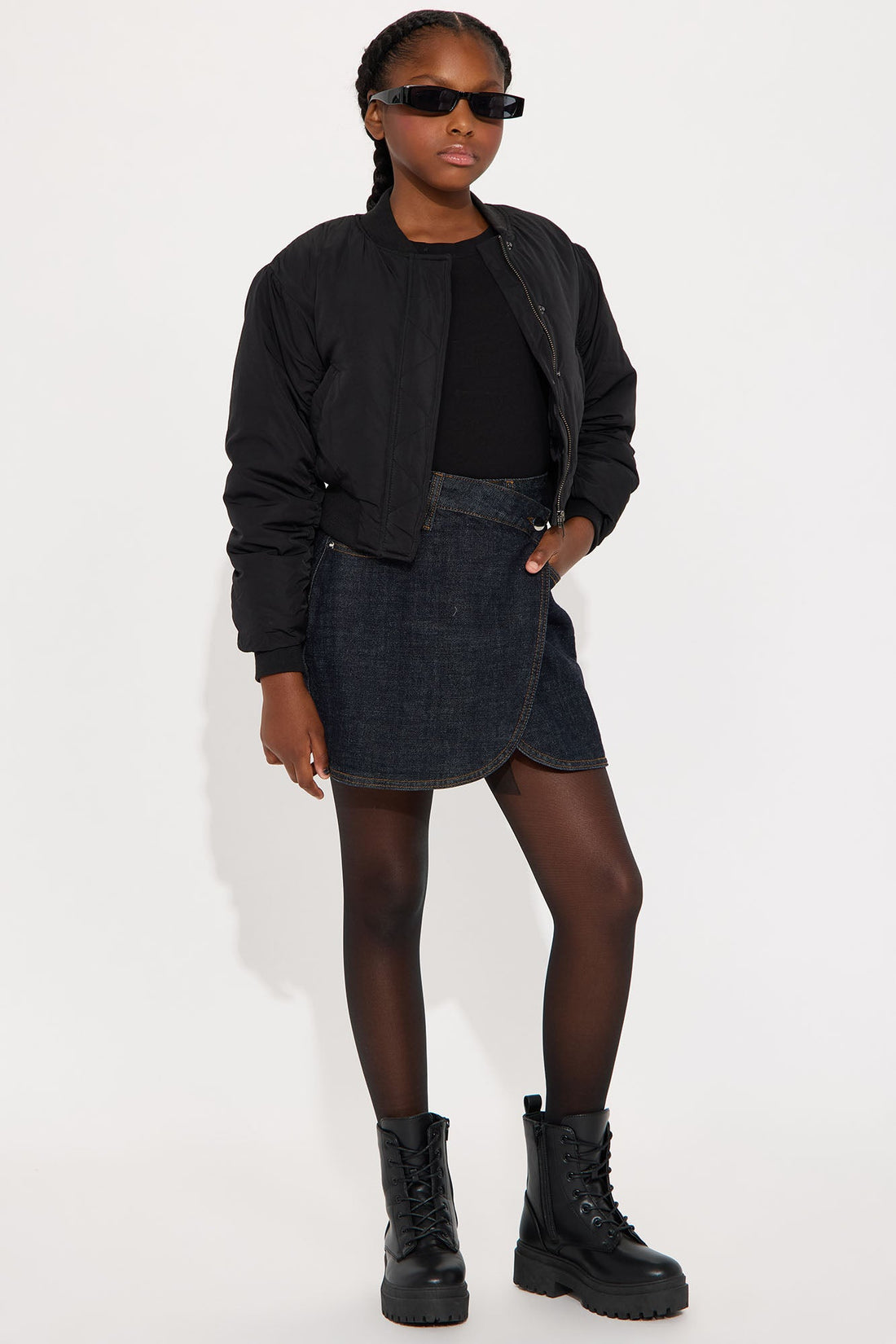 Mini Rena Bomber Jacket - Black