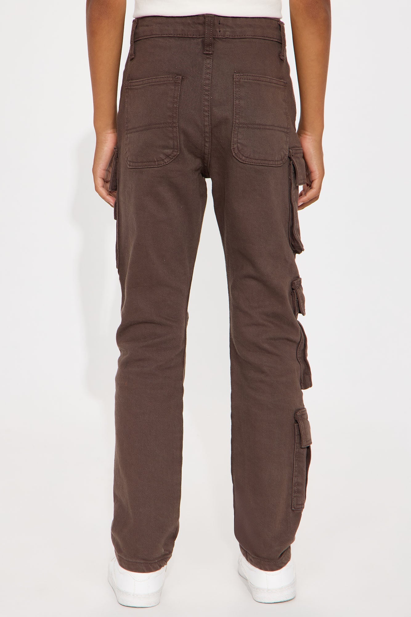 Mini More Than One Cargo Pocket Slim Jeans - Brown