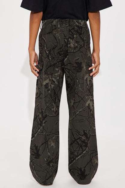 Mini Straight Woodland Mirage Carpenter Pants - Black Wash