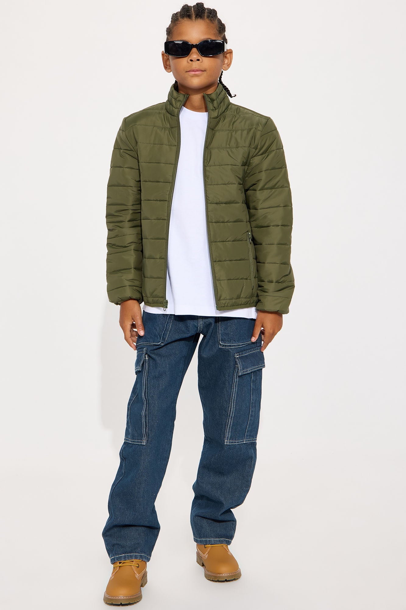 Mini Wesley Packable Puffer Jacket - Olive