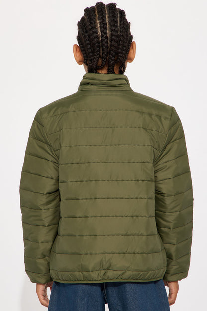 Mini Wesley Packable Puffer Jacket - Olive
