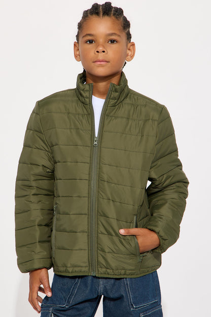 Mini Wesley Packable Puffer Jacket - Olive