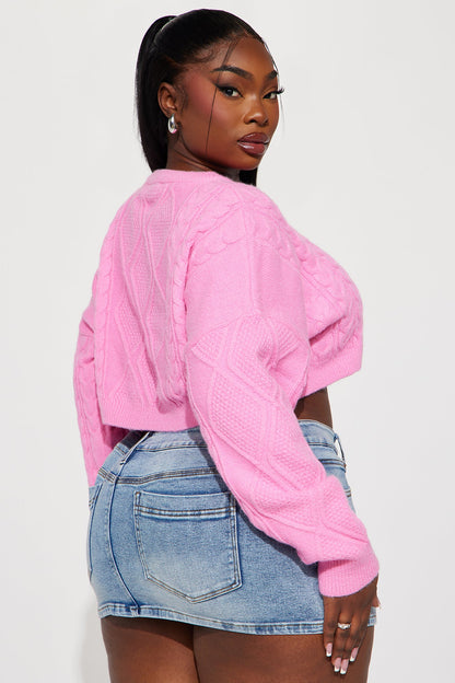 Promenade Dates Sweater - Pink