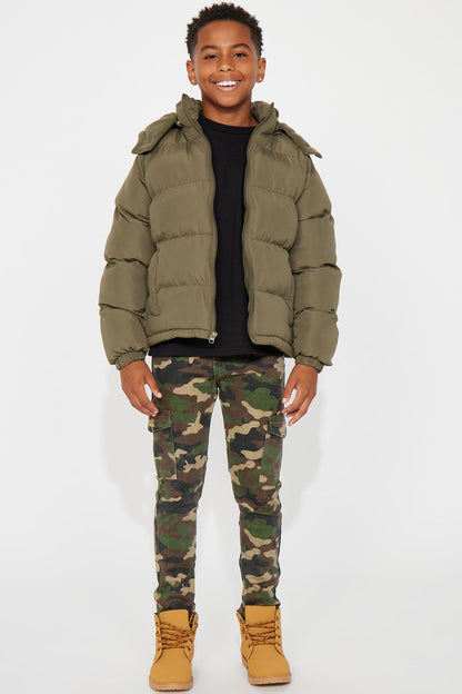 Mini Loyalty Puffer Jacket - Olive