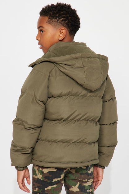 Mini Loyalty Puffer Jacket - Olive