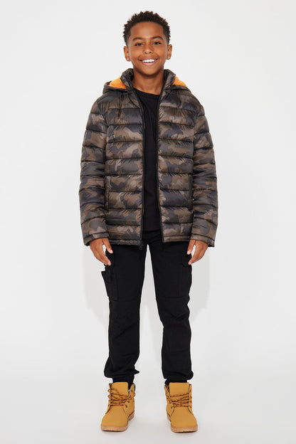 Mini So Young And Fly Puffer Jacket - Camouflage