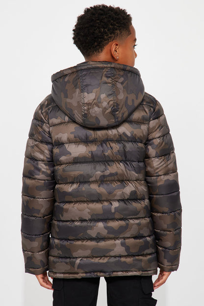 Mini So Young And Fly Puffer Jacket - Camouflage