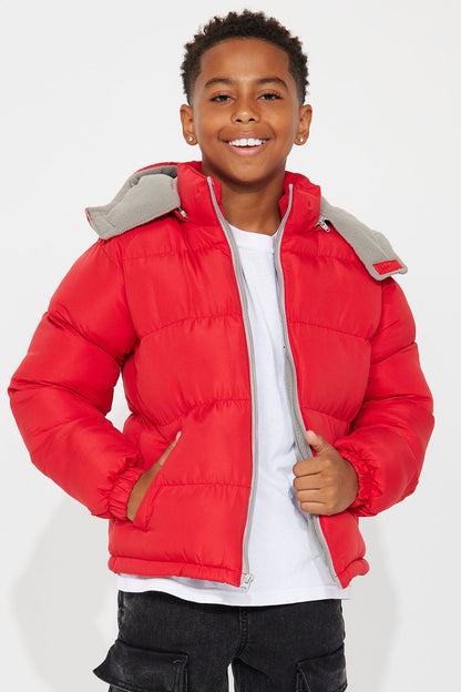 Mini Loyalty Puffer Jacket - Red