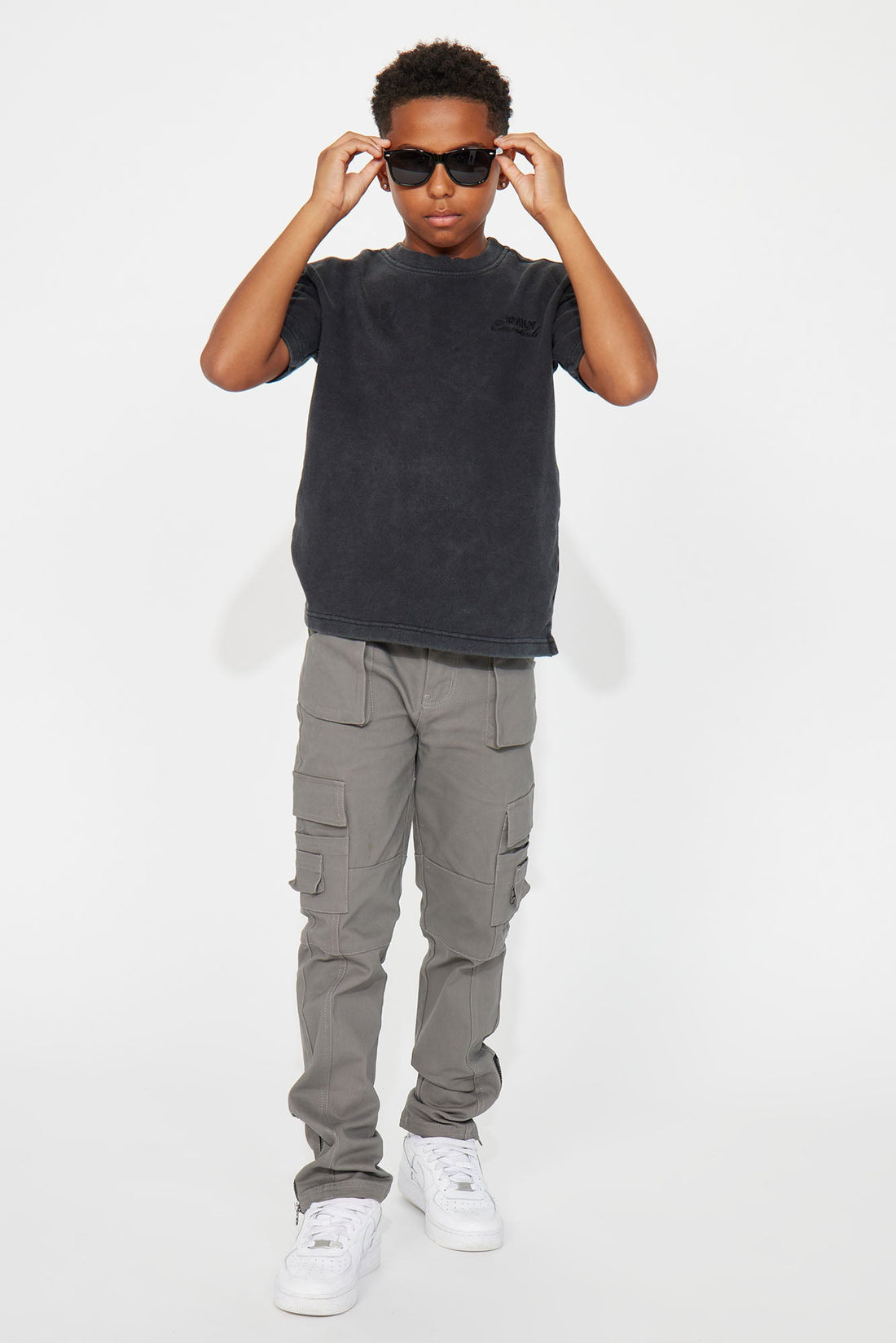Mini Casually Walk Cargo Jogger - Grey