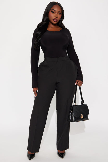 Nikki Skinny Leg Trouser Pant 30″ - Black