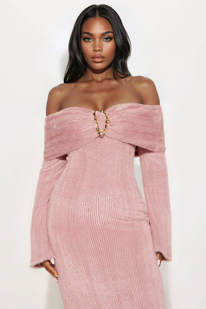 Somma Sweater Maxi Dress - Mauve