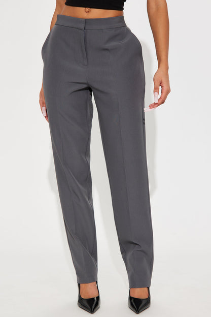 Nikki Skinny Leg Trouser Pant 30″ - Charcoal