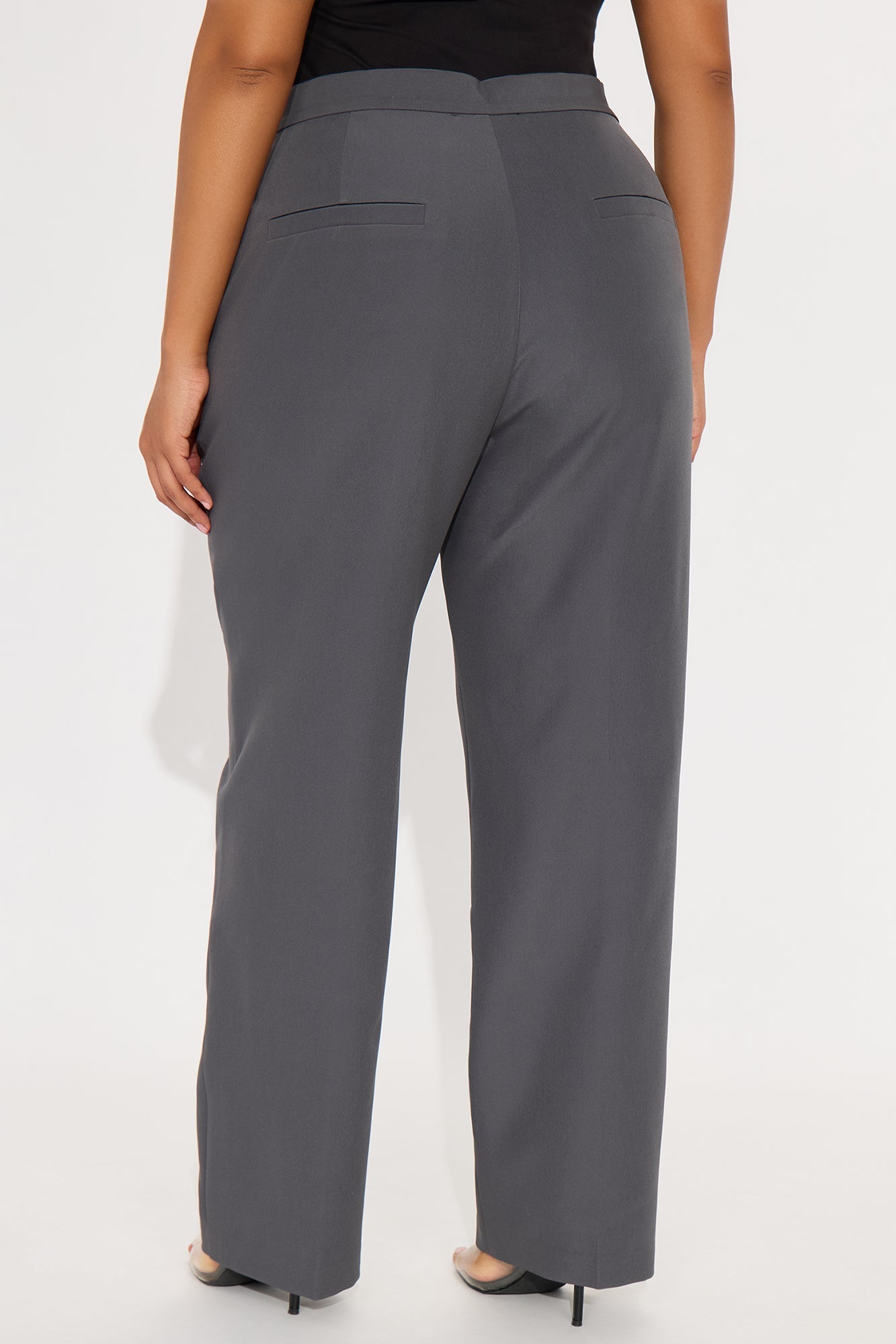 Nikki Skinny Leg Trouser Pant 30″ - Charcoal