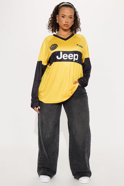 Jeep Wrangler Long Sleeve Jersey - Black/Yellow