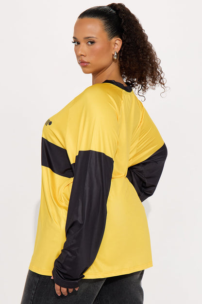 Jeep Wrangler Long Sleeve Jersey - Black/Yellow