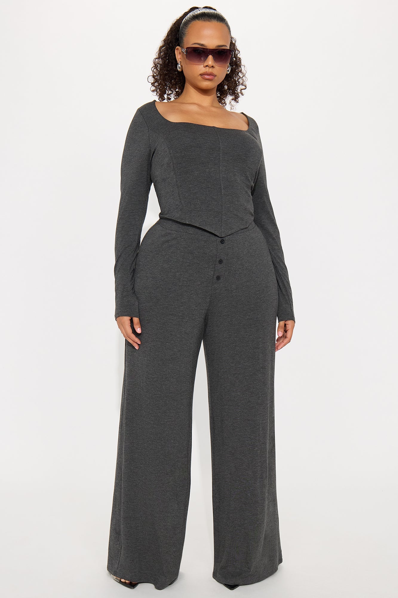 Chill Mode Pant Set - Grey