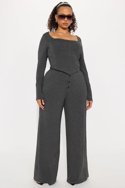 Chill Mode Pant Set - Grey