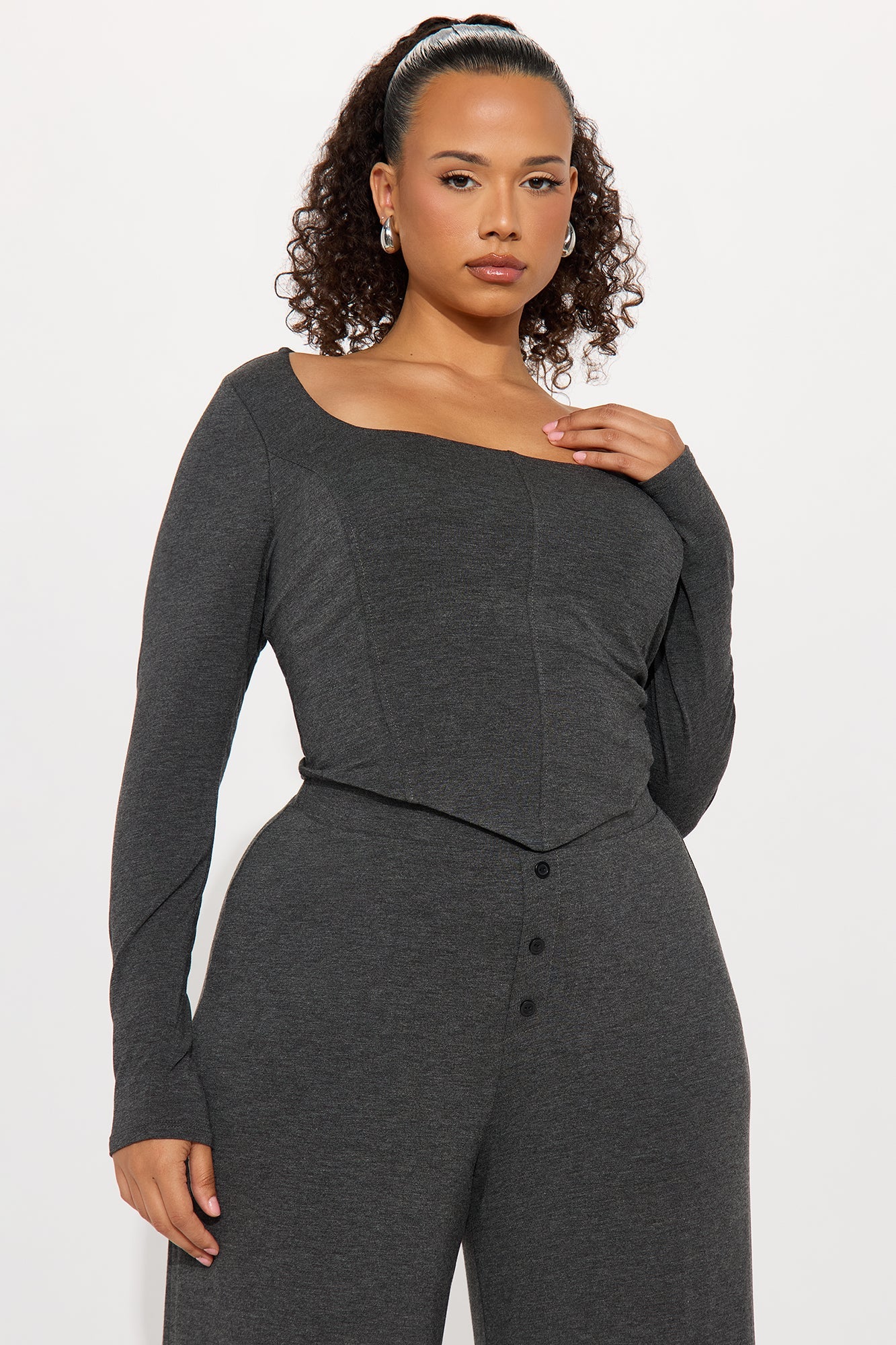 Chill Mode Pant Set - Grey