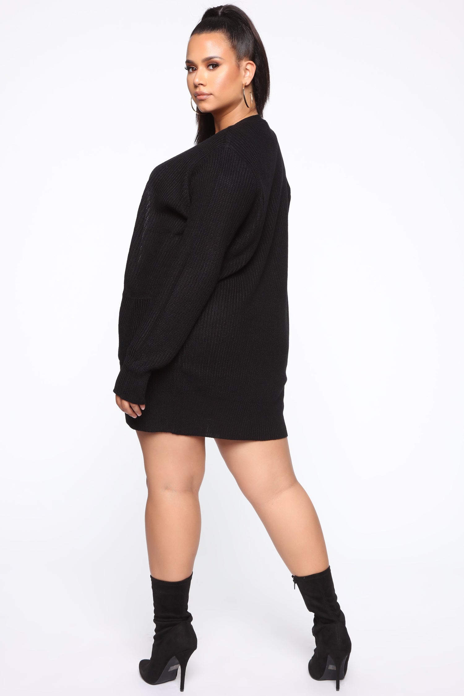 Zoe Two Pocket Cardigan - Black