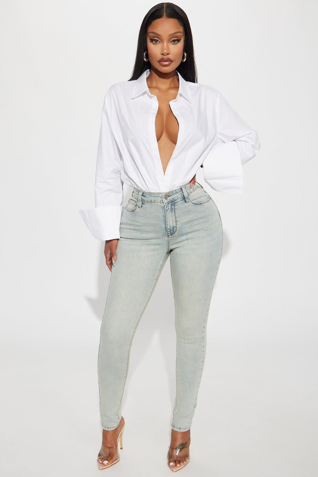 Aria Sculpting Skinny Jeans - Light Wash