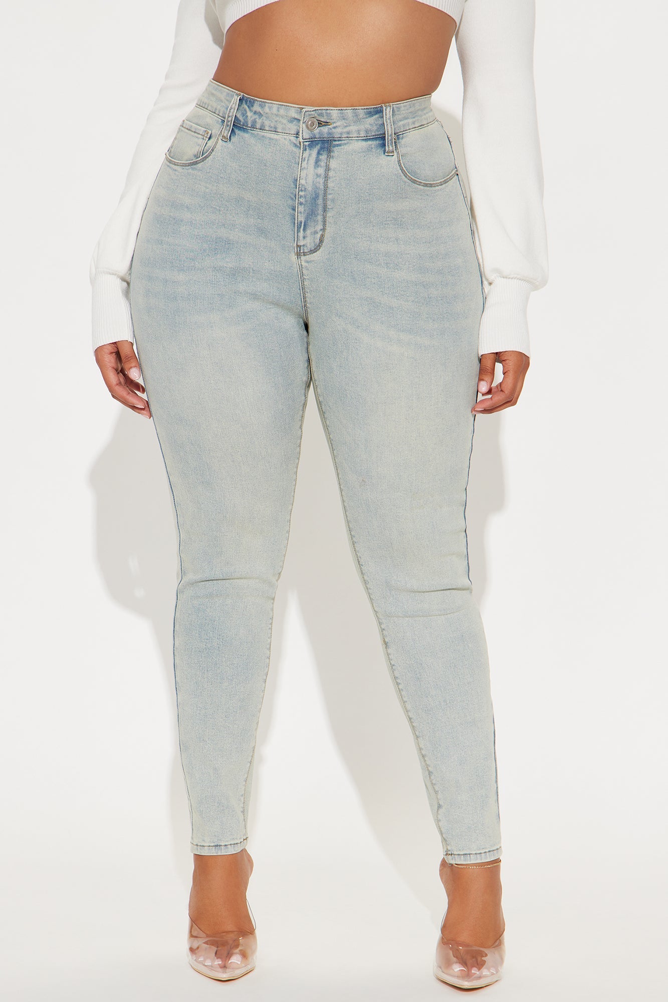 Aria Sculpting Skinny Jeans - Light Wash