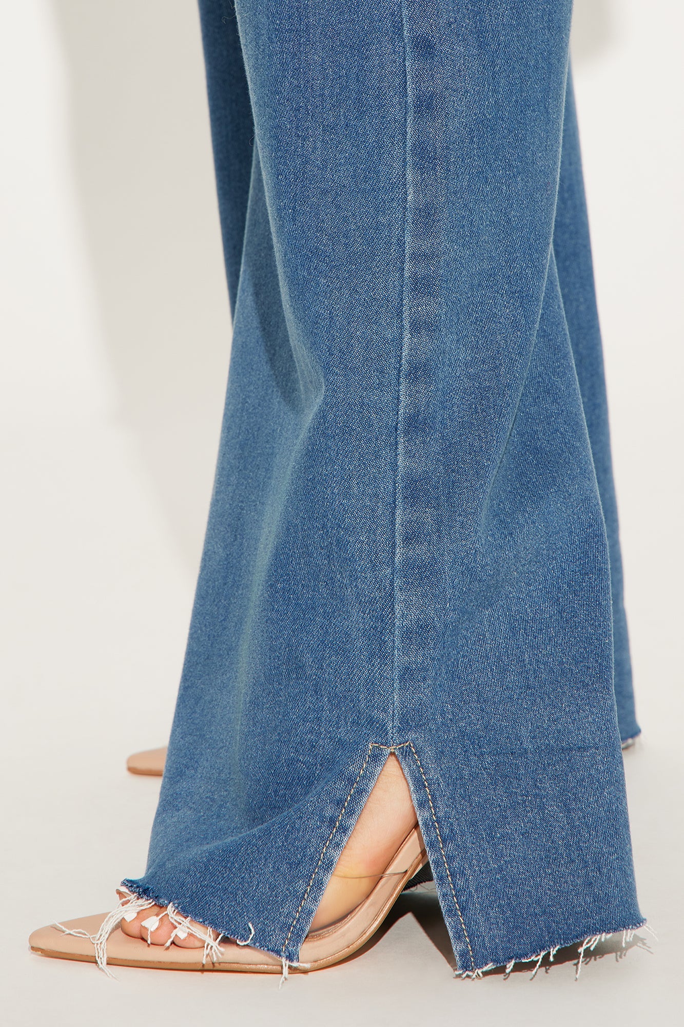 Tall Doubling Down Ripped Flare Jeans - Medium Wash