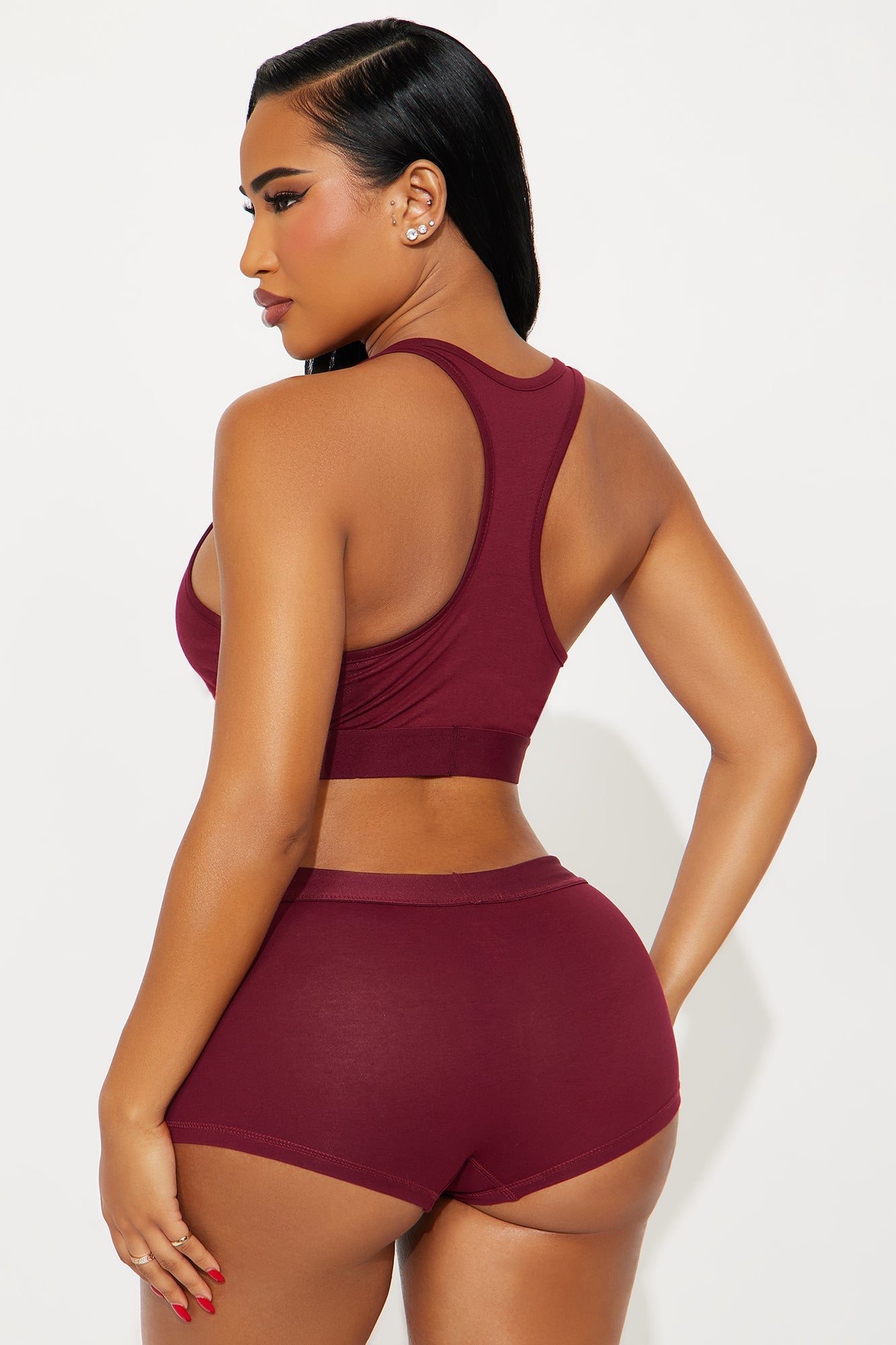 FN Mood Cotton Boyshort - Wine