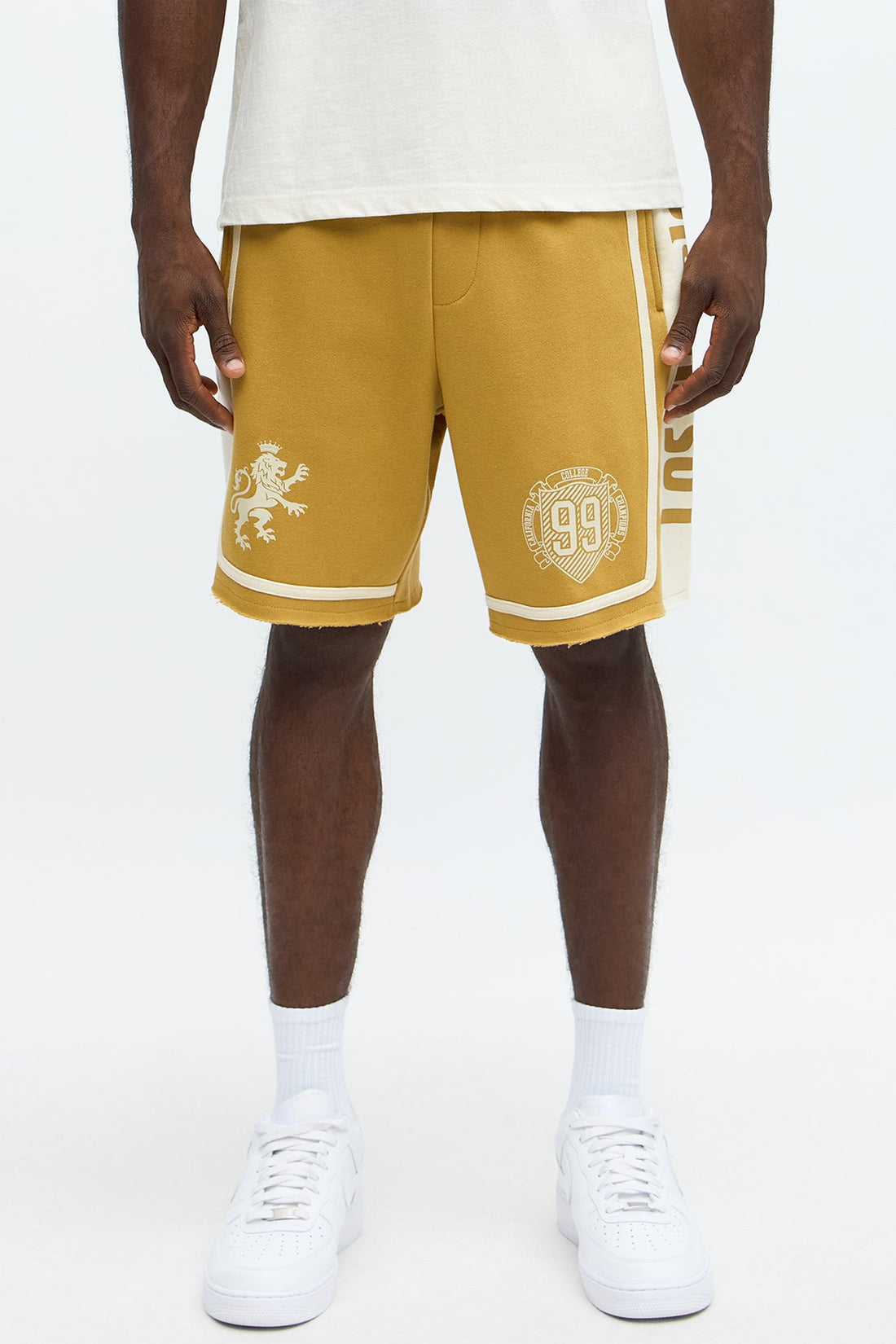 Los Angeles Royality Sweatshort - Yellow/combo