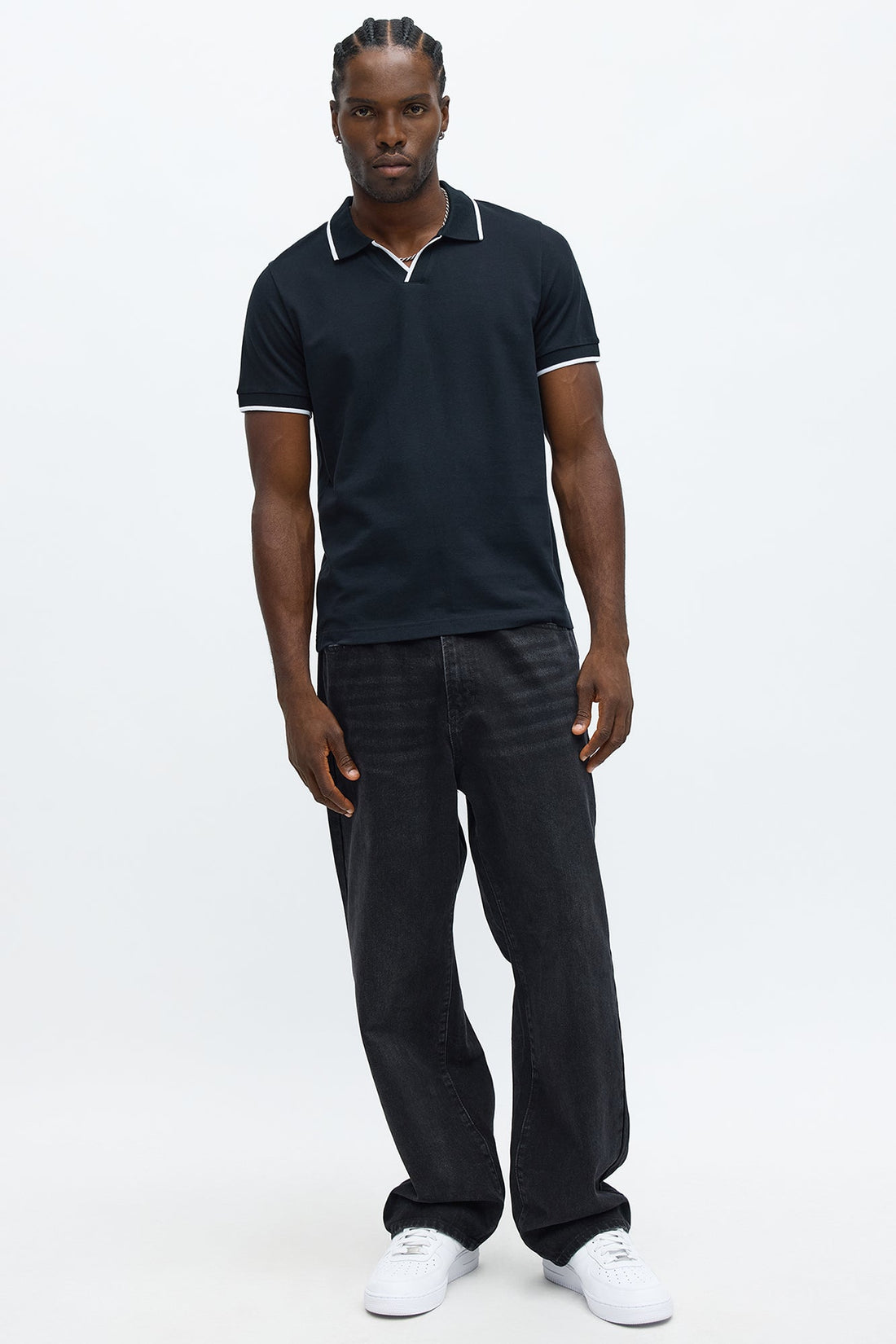 Driveway Short Sleeve Polo - Black