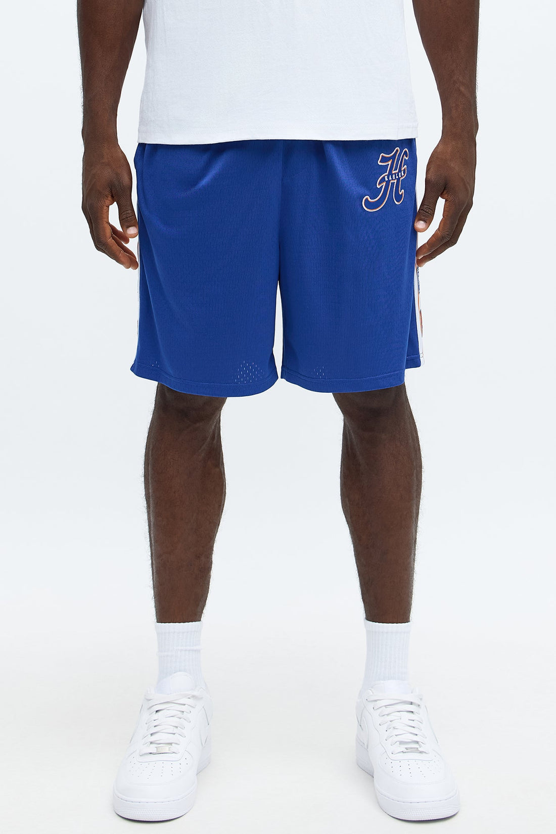 Relaxed H Button Short - Blue