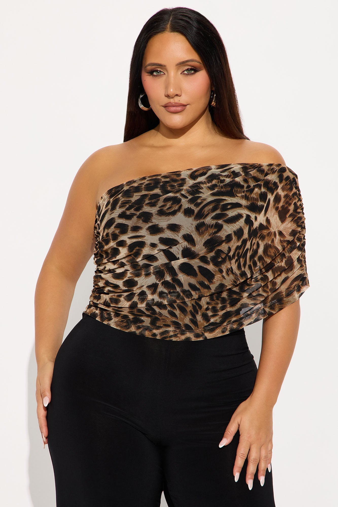 Thalia Leopard Print Jumpsuit - Black/combo