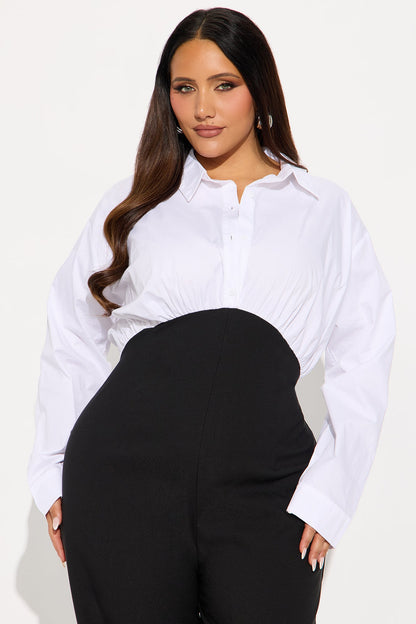 Collaboration Jumpsuit - White/Black