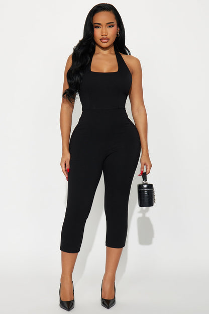 Bianca Capri Jumpsuit - Black