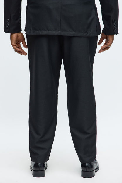 Slim Modern Stretch-Waist Everyday Trouser - Black