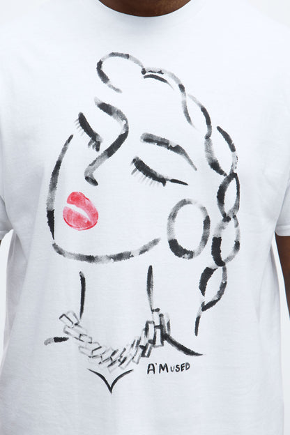 A Mused Short Sleeve Tee - White