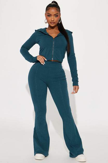 Need Me Vintage Wash Pant Set - Teal