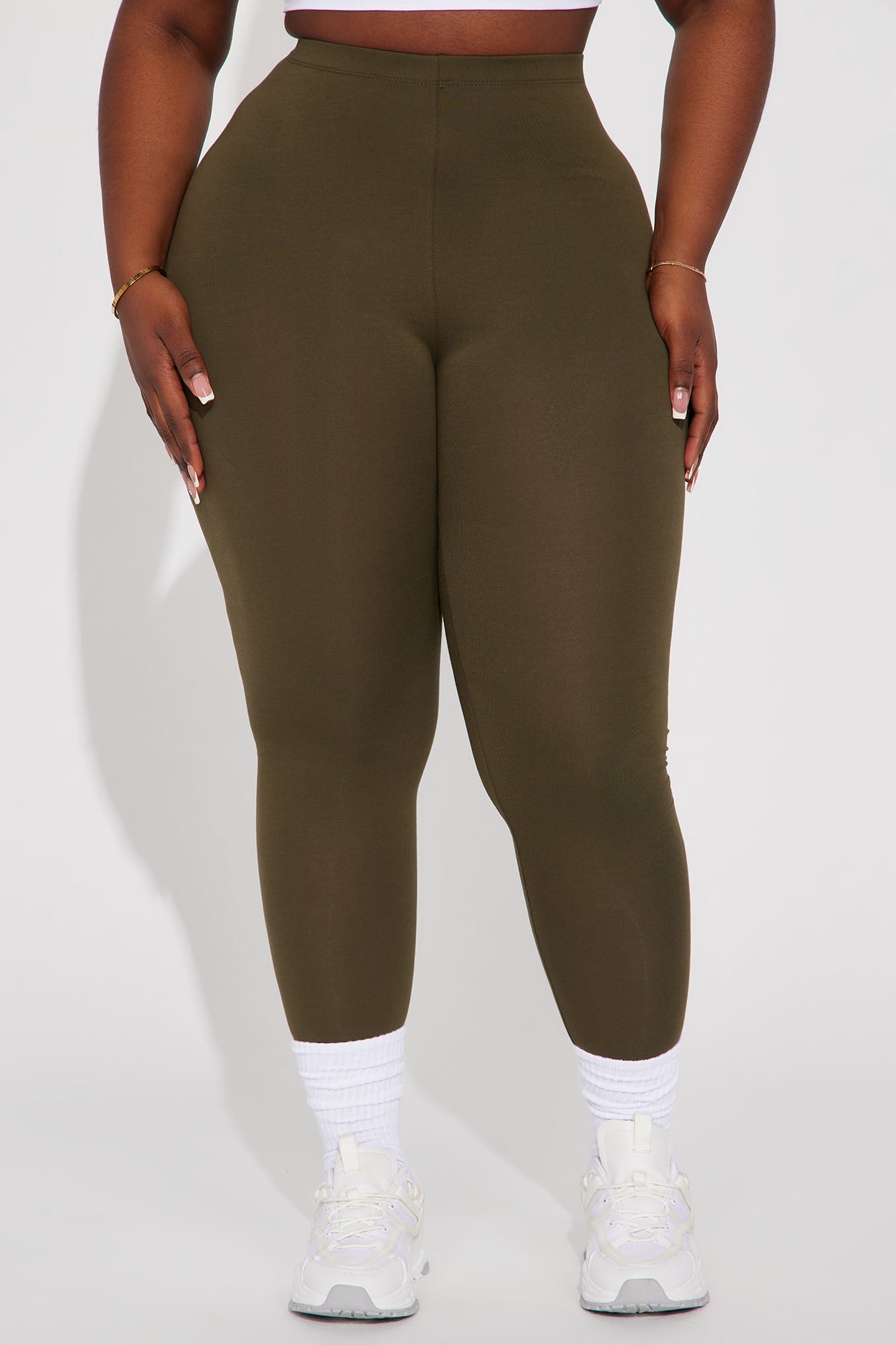 Lean On Me Leggings - Olive