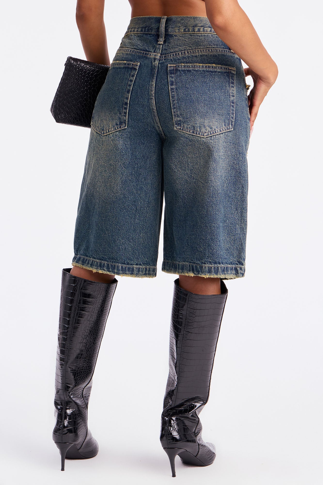 Palermo Denim Jorts - Dark Wash