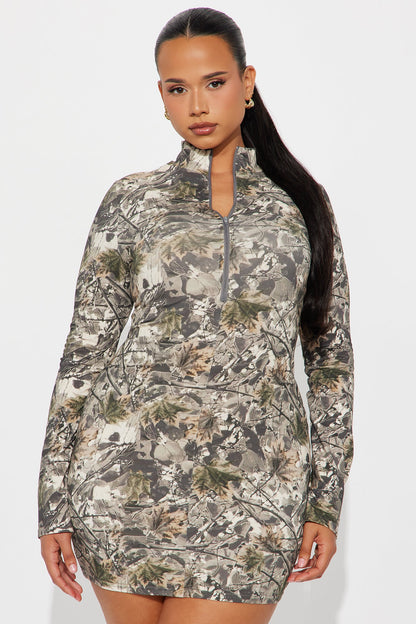 Camo Babe Mini Dress - Camouflage