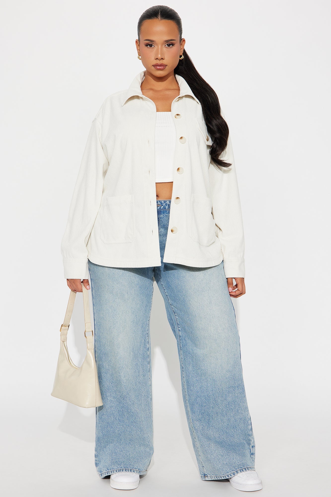 Feel No Ways Corduroy Shirt - Cream