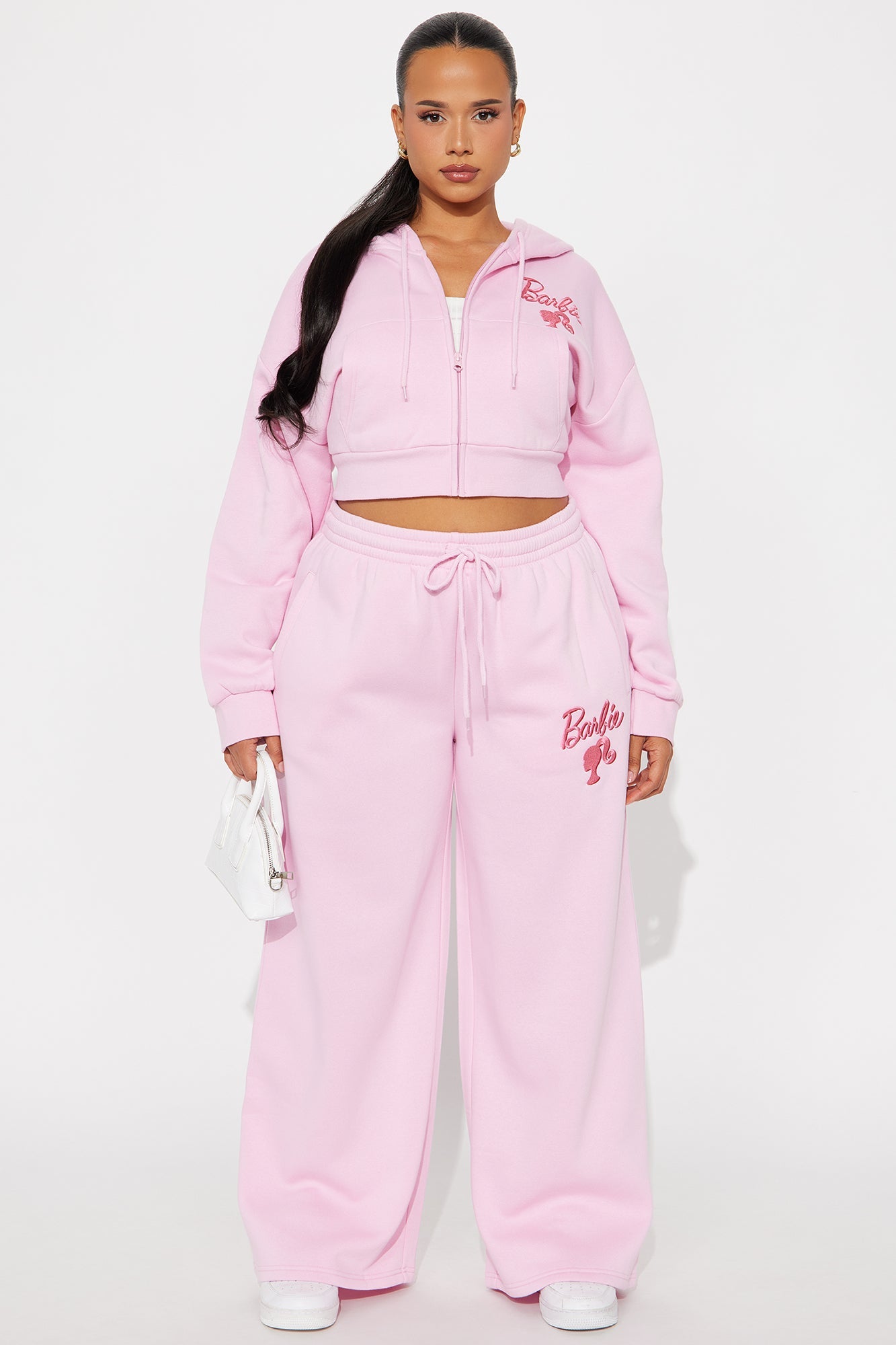 I Feel Fantastic Barbie Fleece Pants - Light Pink