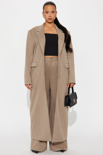 Level Of Sophistication Trench Coat - Mocha