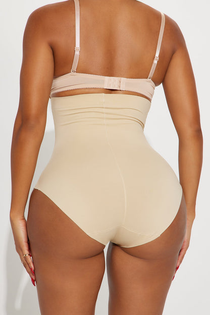 Waist Your Time Medium Compression Shaping Brief - Nude