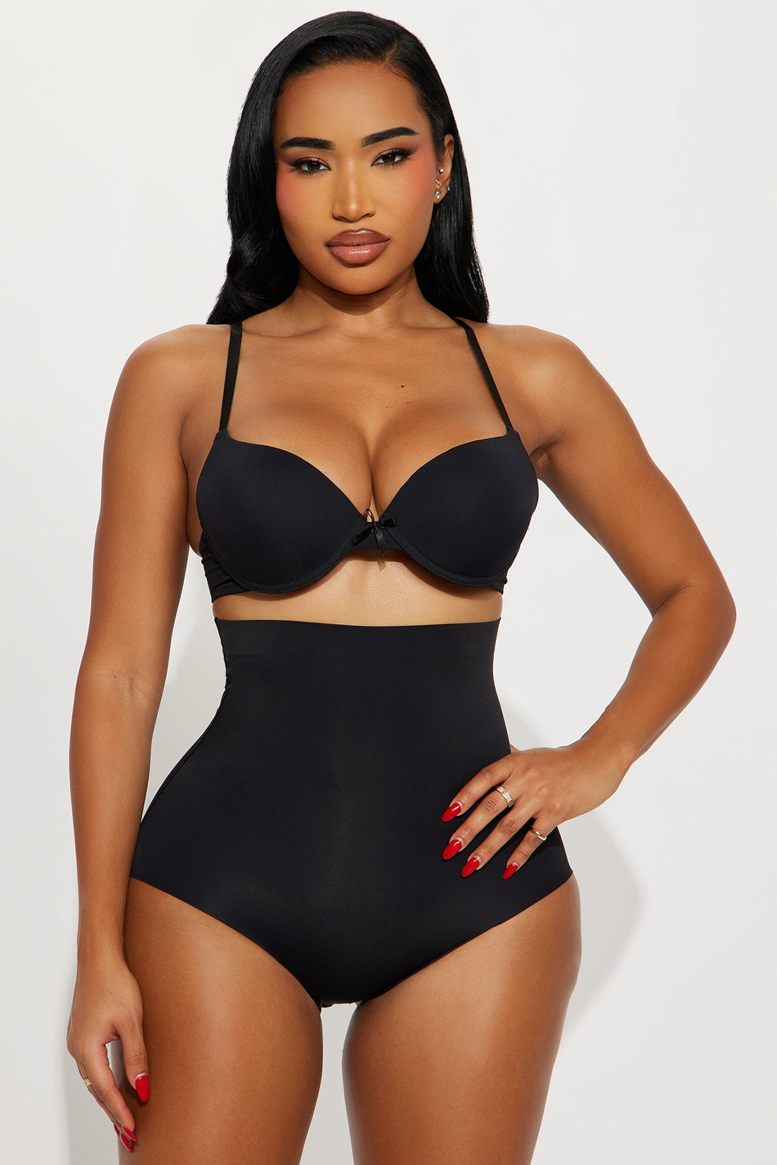 Waist Your Time Medium Compression Shaping Brief - Black